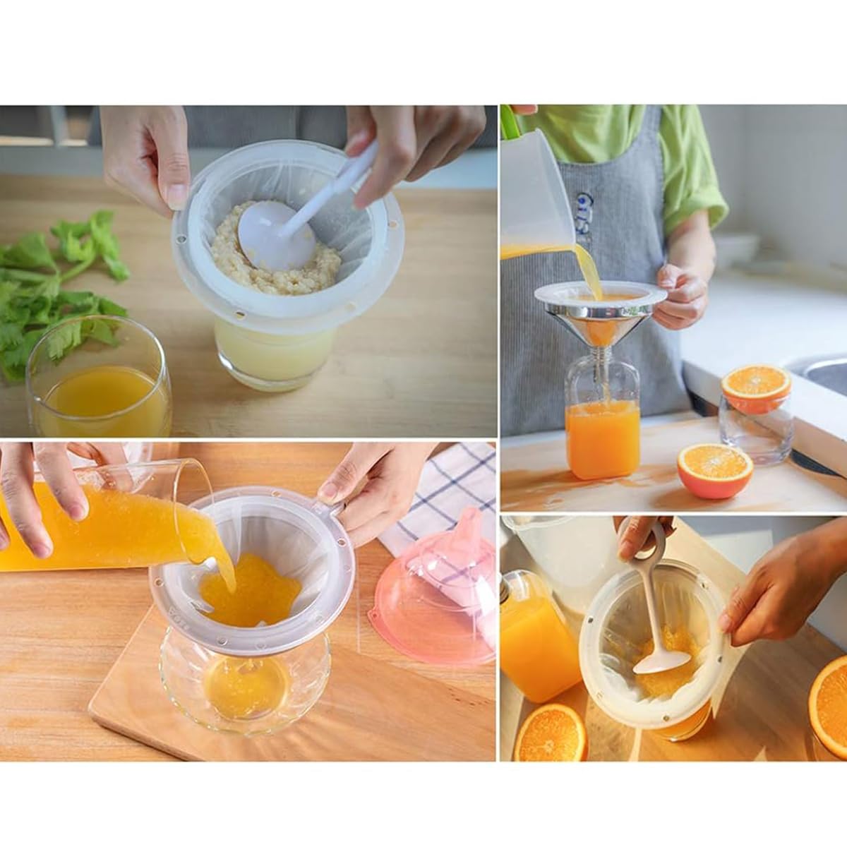 HASTHIP Kitchen Funnel 5.12 Inches Stainless Steel Funnel with 100 Mesh Strainer Food Grade Stainless Steel Funnel for Oil, Homemade Drinks, Wines, DIY Craft Making HASTHIP Kitchen Funnel 5.12 Inches Stainless Steel Funnel with 100 Mesh Strainer Food Grade Stainless Steel Funnel for Oil, Homemade Drinks, Wines, DIY Craft Making